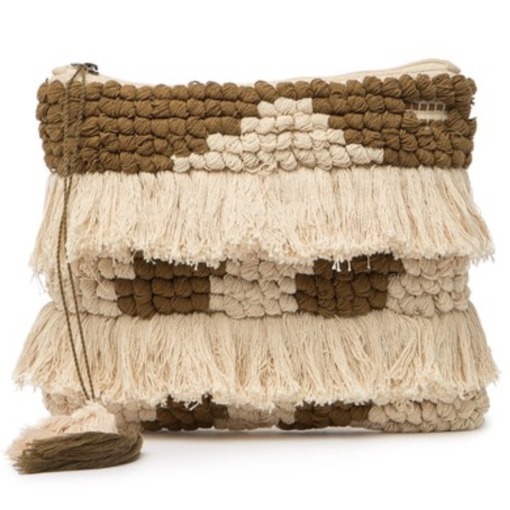 Sondra Roberts Fringed Clutch - NWT